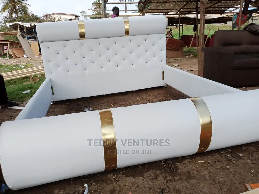 Quality Queen Sized Stuffed Bedframe(Payment After Delivery)
