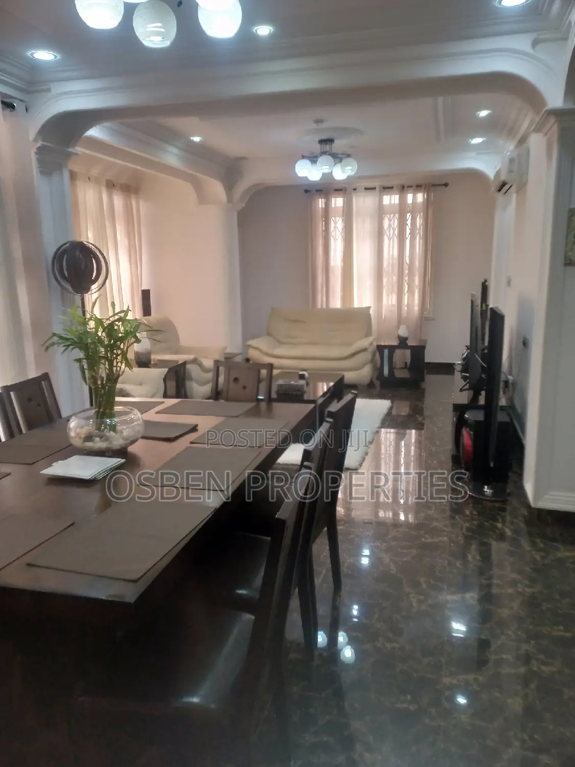 Furnished 5bdrm House in Pleasant Properties, Spintex for rent