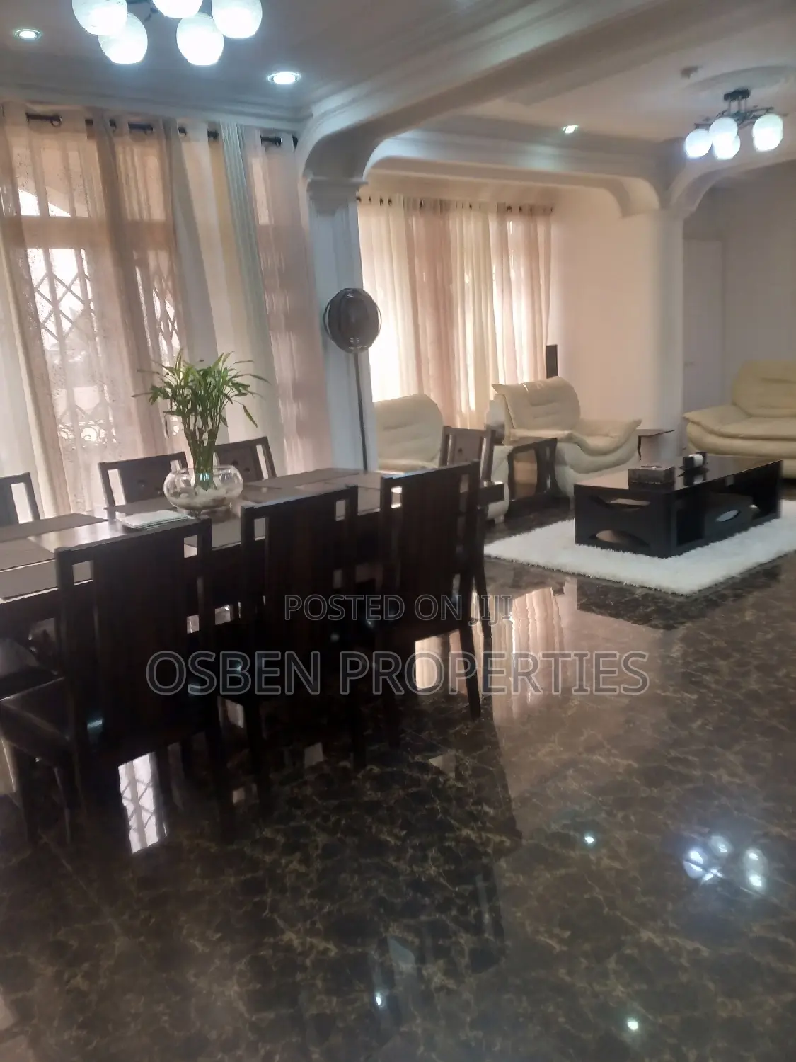 Furnished 5bdrm House in Pleasant Properties, Spintex for rent