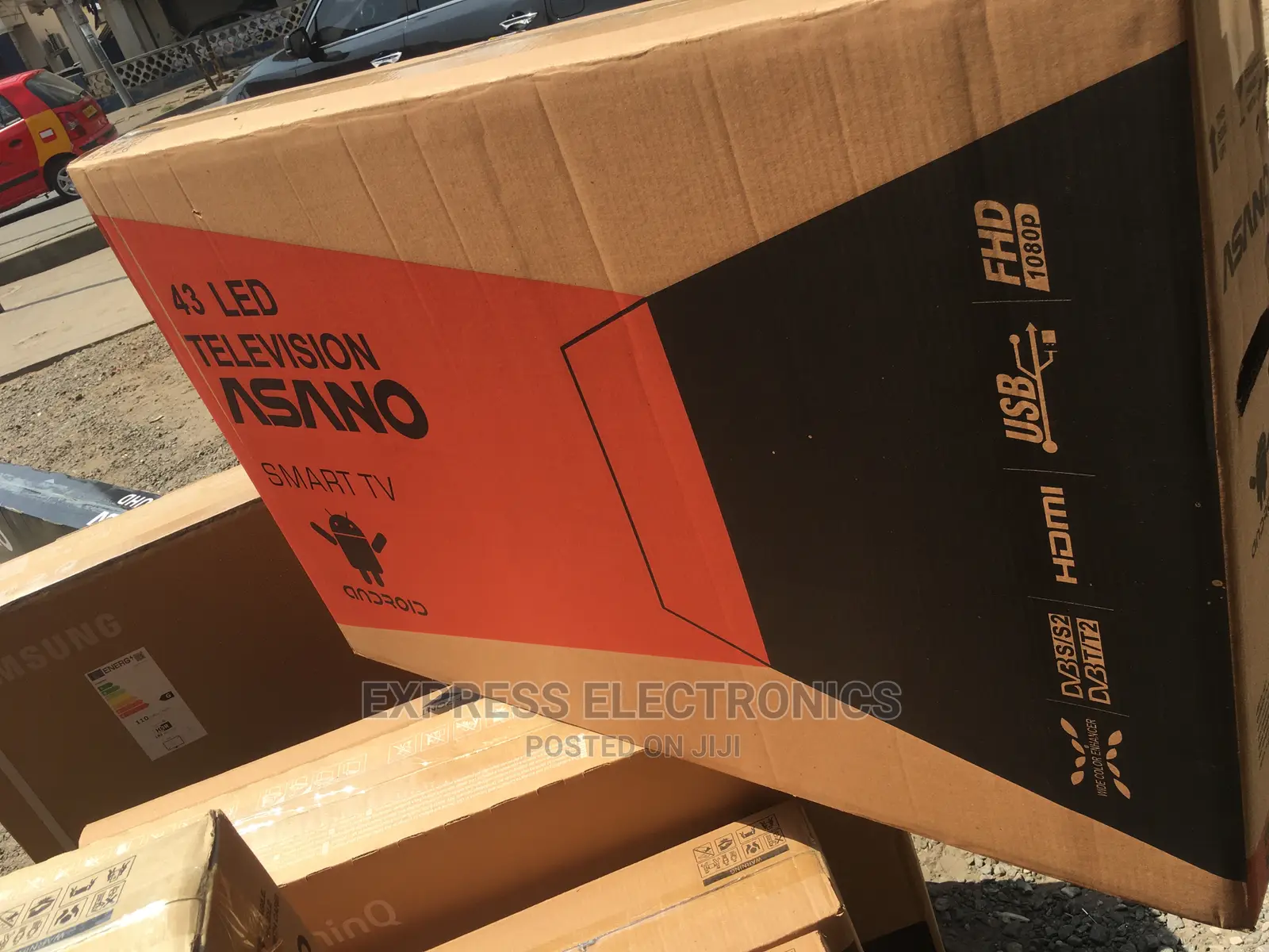 Call for New Asano 43” UHD Digital Satellites+ Tv Guard