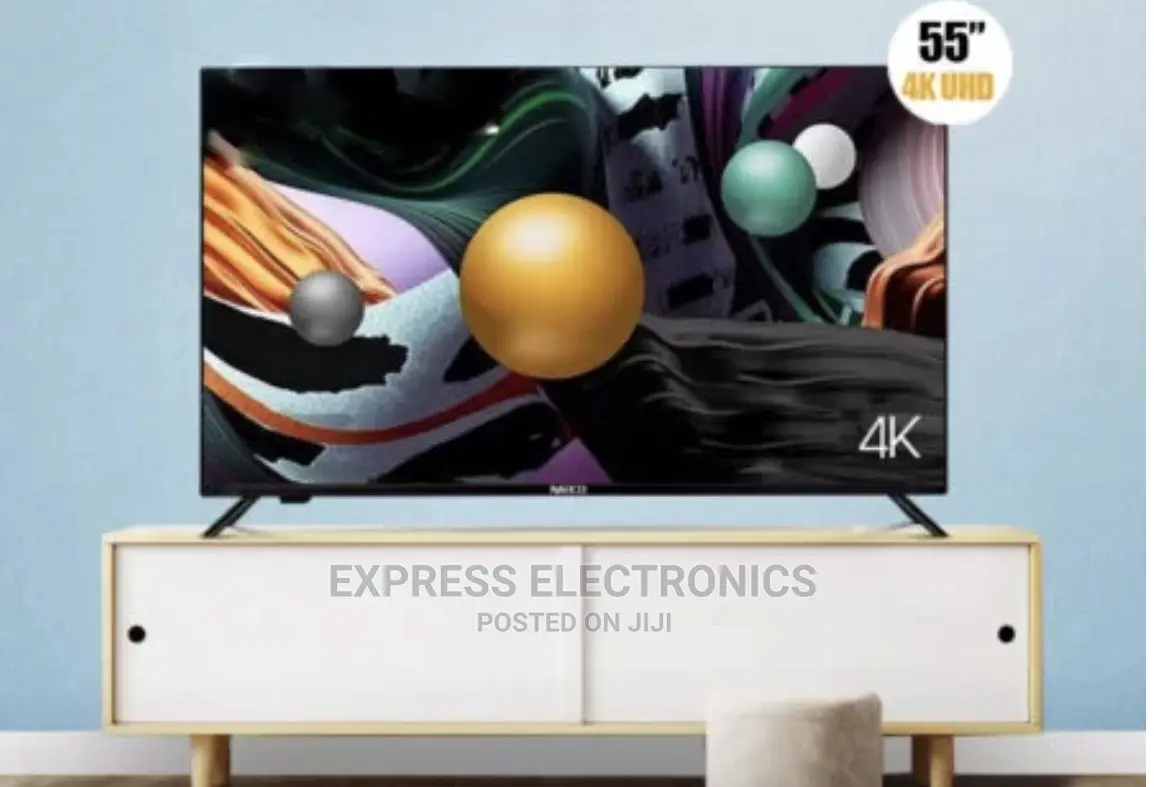 High Specs Nasco 55”Smart UHD Sat Slim Bluetooth TV+Mount