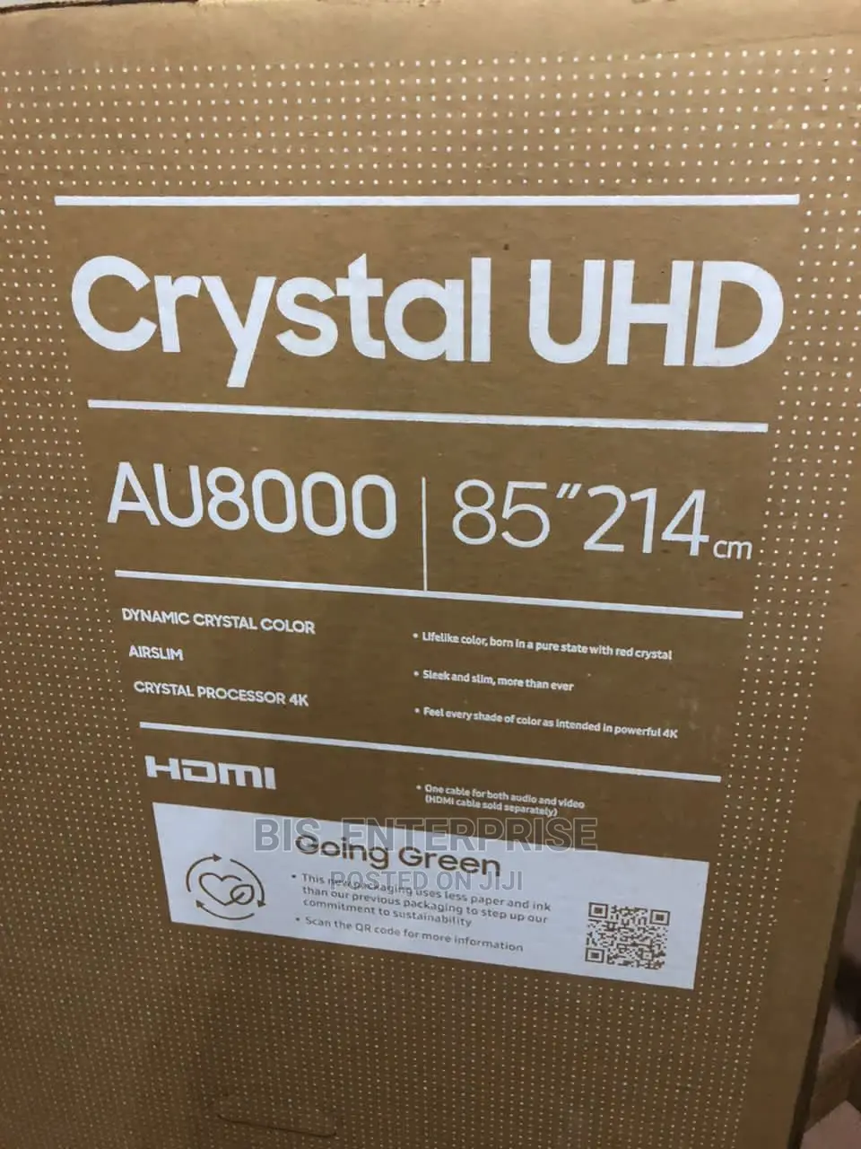 SAMSUNG Crystal UHD “85” 214cm