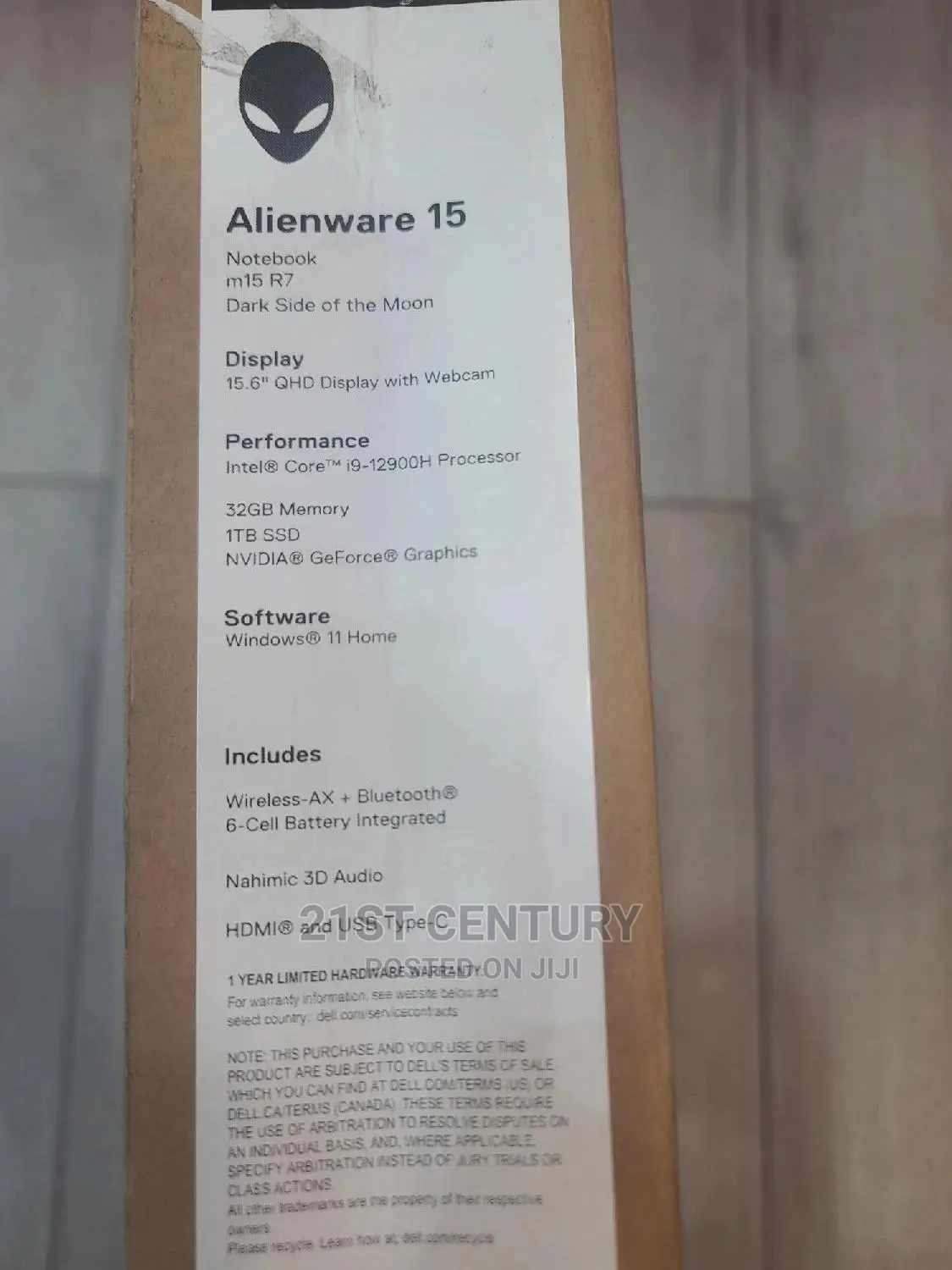 Laptop Dell Alienware M15 R7 32GB Intel Core I7 SSD 1T