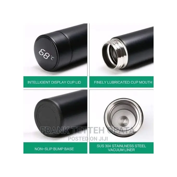 LED Touch Screen Display Temperature Bottle - 500ml