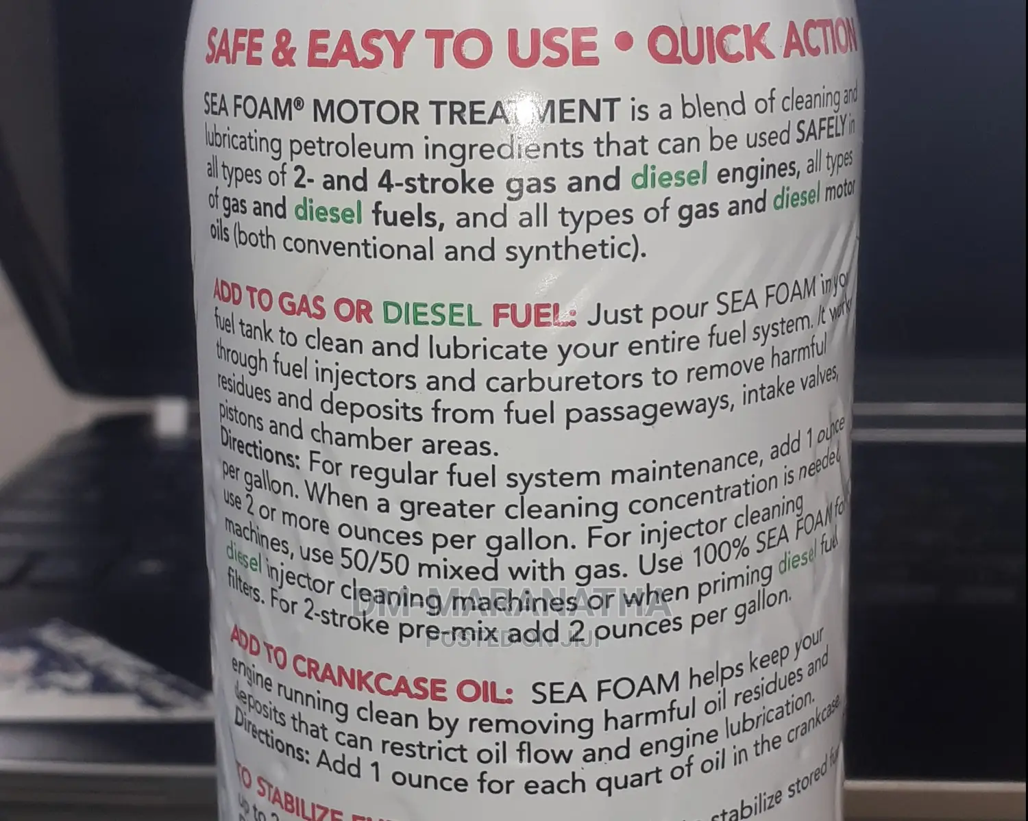 Sea Foam Fuel Treatment From USA