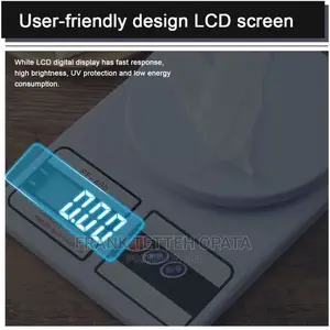 10000g LCD Digital Kitchen Tool Food Weighing Scales -White