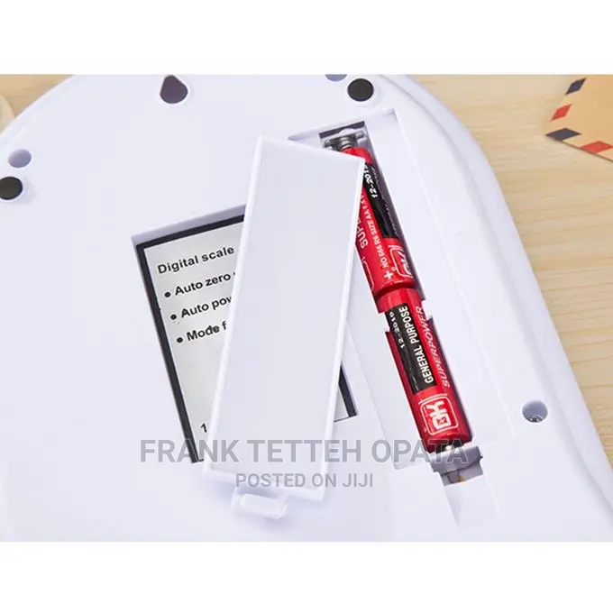 10000g LCD Digital Kitchen Tool Food Weighing Scales -White