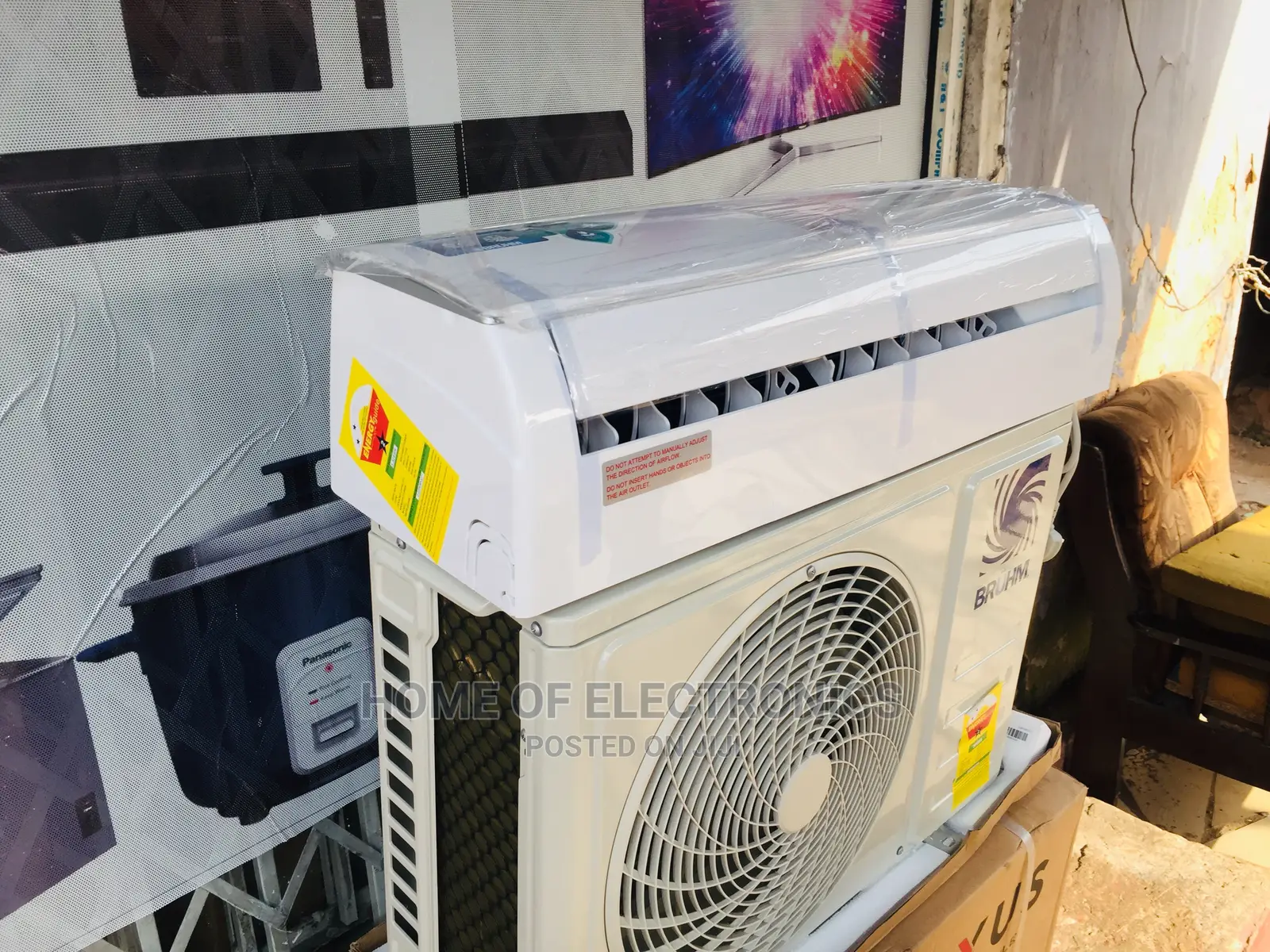 Suitable for Homes Bruhm 1.5 HP R410 Air Condition