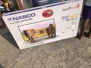 Nasco 55′′ UHD Android Smart Slim Digital Satellite TV