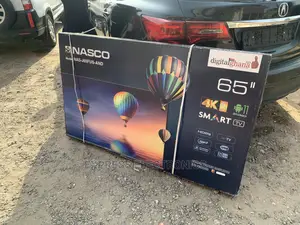 Sizable New Nasco 65”Nas-J65fus Smart UHD TV+Keyboard