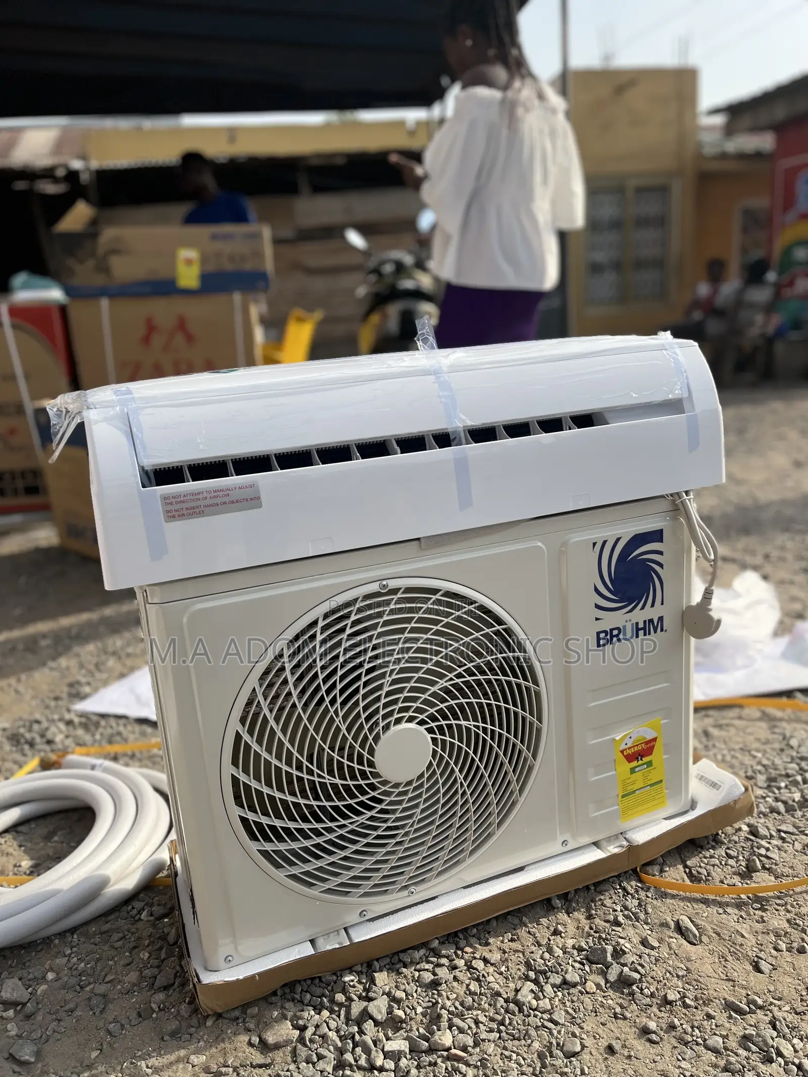 Made From  % Copper Bruhm 1.5 Hp Split Air Conditioner