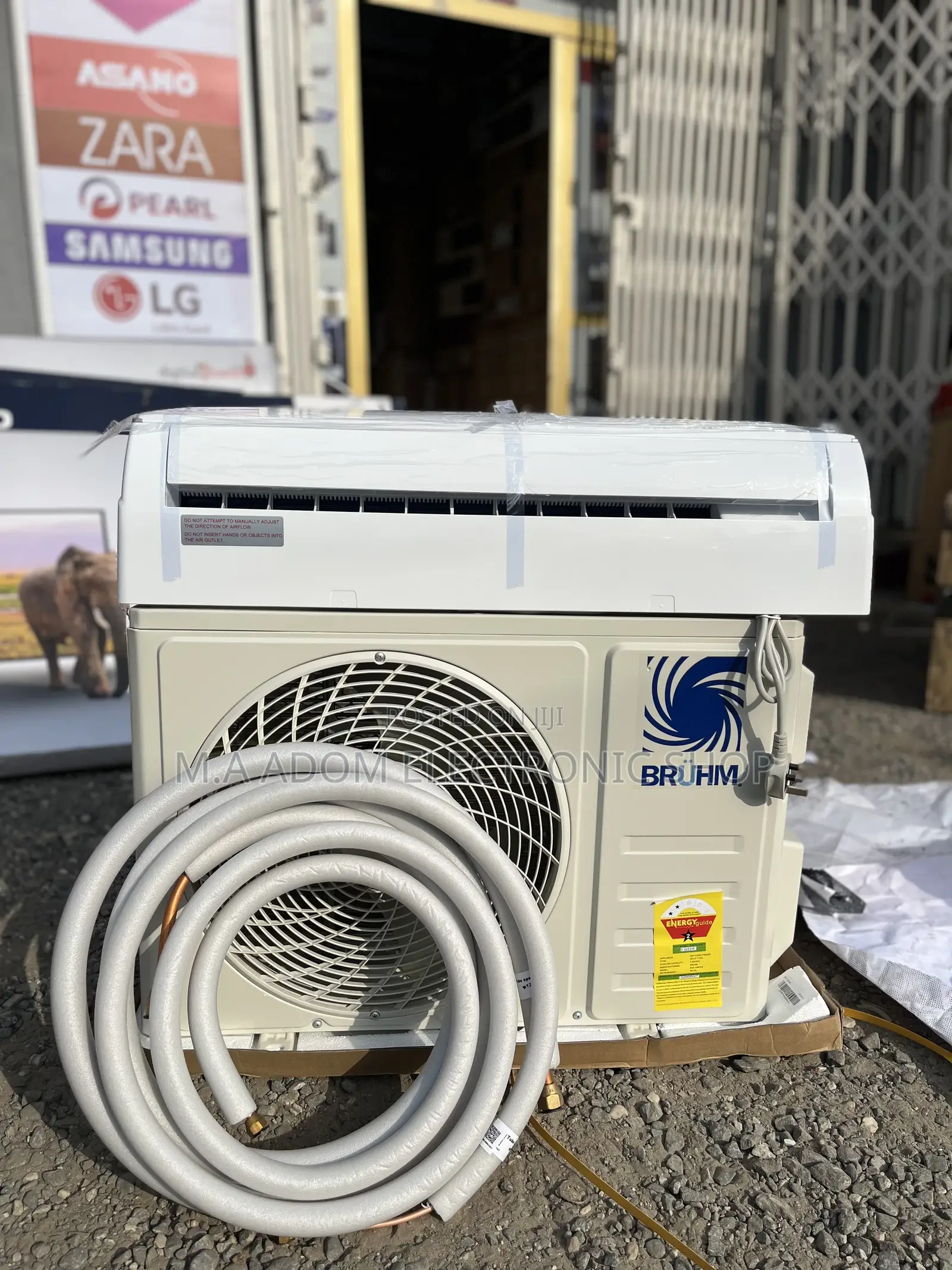With Free Installation Bracket Bruhm 1/5 Hp R410 Gas AC