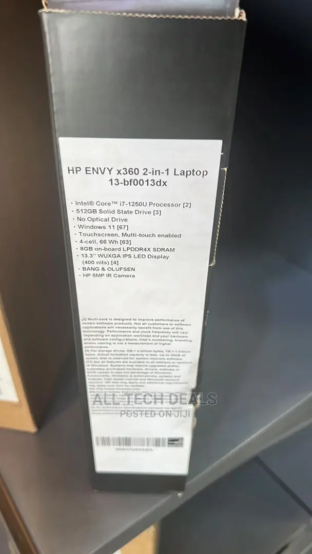 New Laptop HP Envy 13 8GB Intel Core I7 SSD 512GB