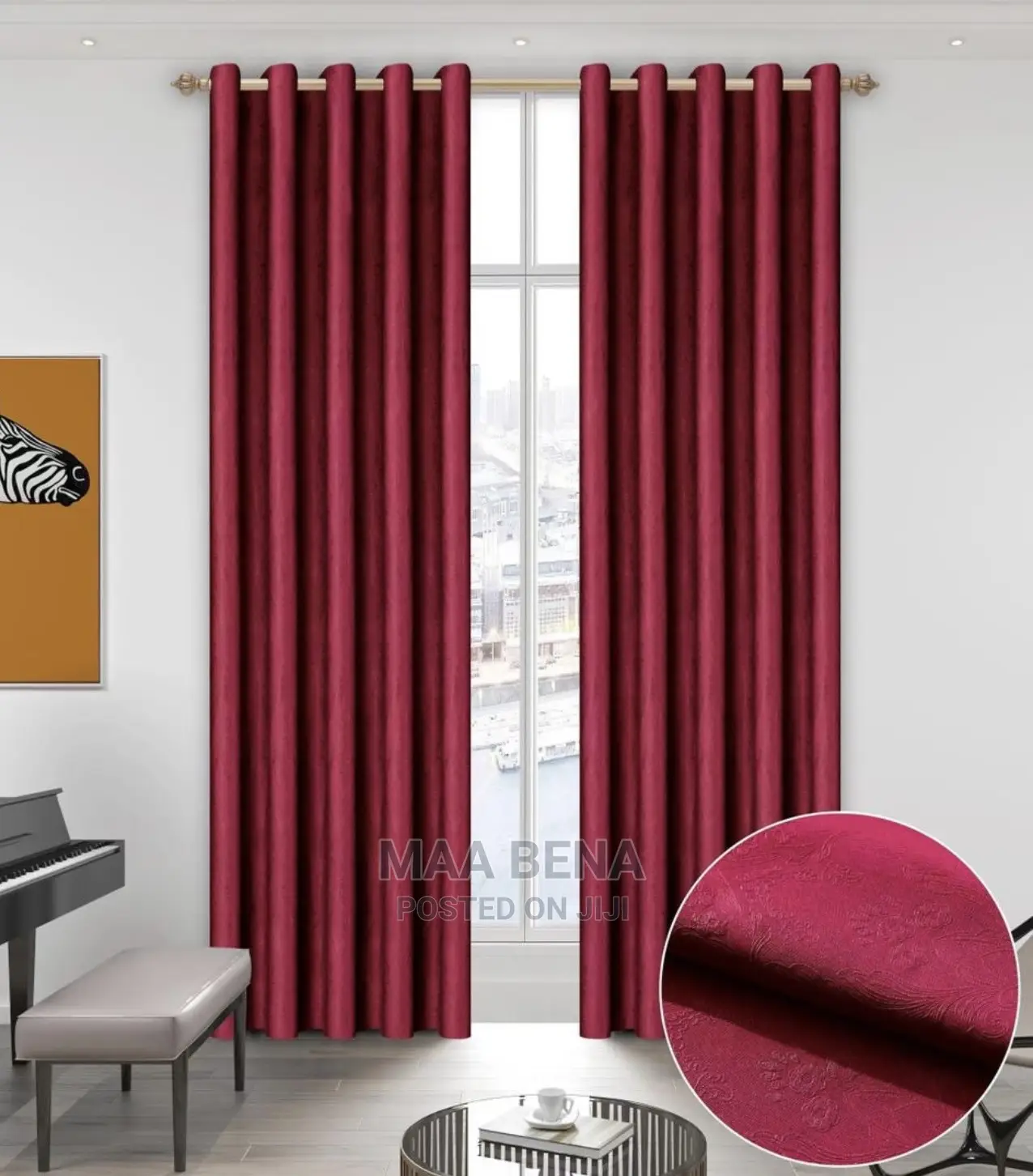 Quality Imported Sun Block Curtains (2in1)
