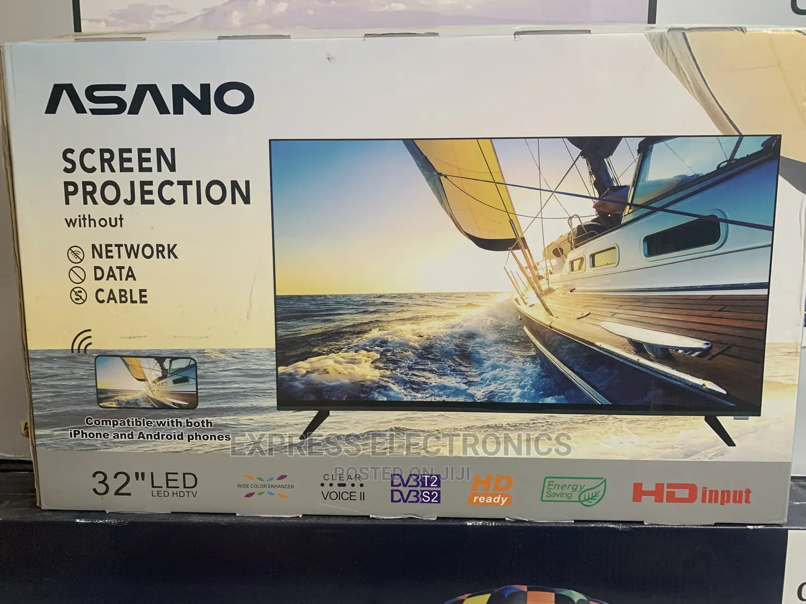 Clear Picture Quality Asano32” Miracast Satellite+Tv Guard
