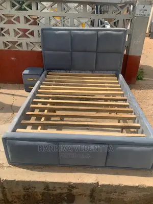 Double Bed Frame With Side Drawn