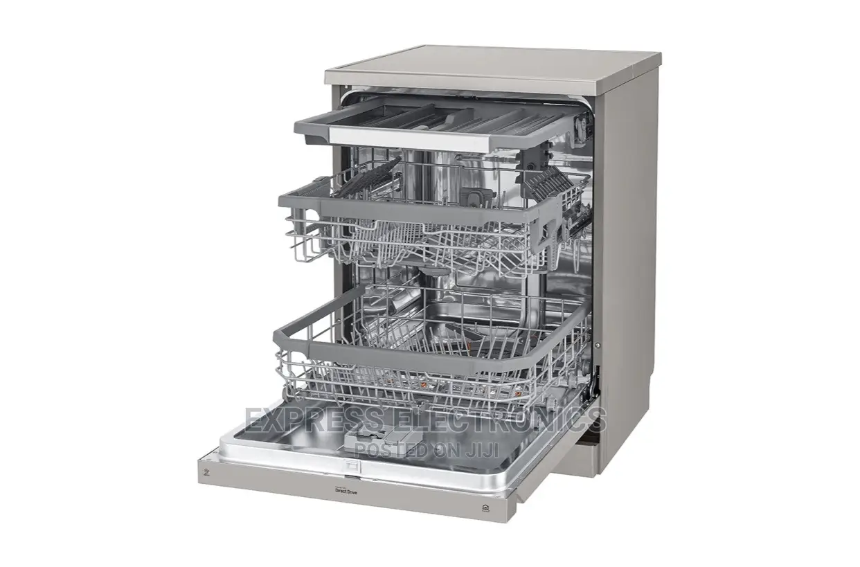 LG Quadwash DFB425FP Steam Dishwasher – Platinum Silver