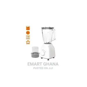 Delron DB-201 2-In-1 Blender - 1.5 Litre - White/Grey