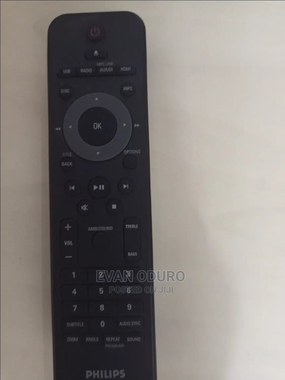 Philips Home Theatre Remote With Ambisound ,Bass And Treble