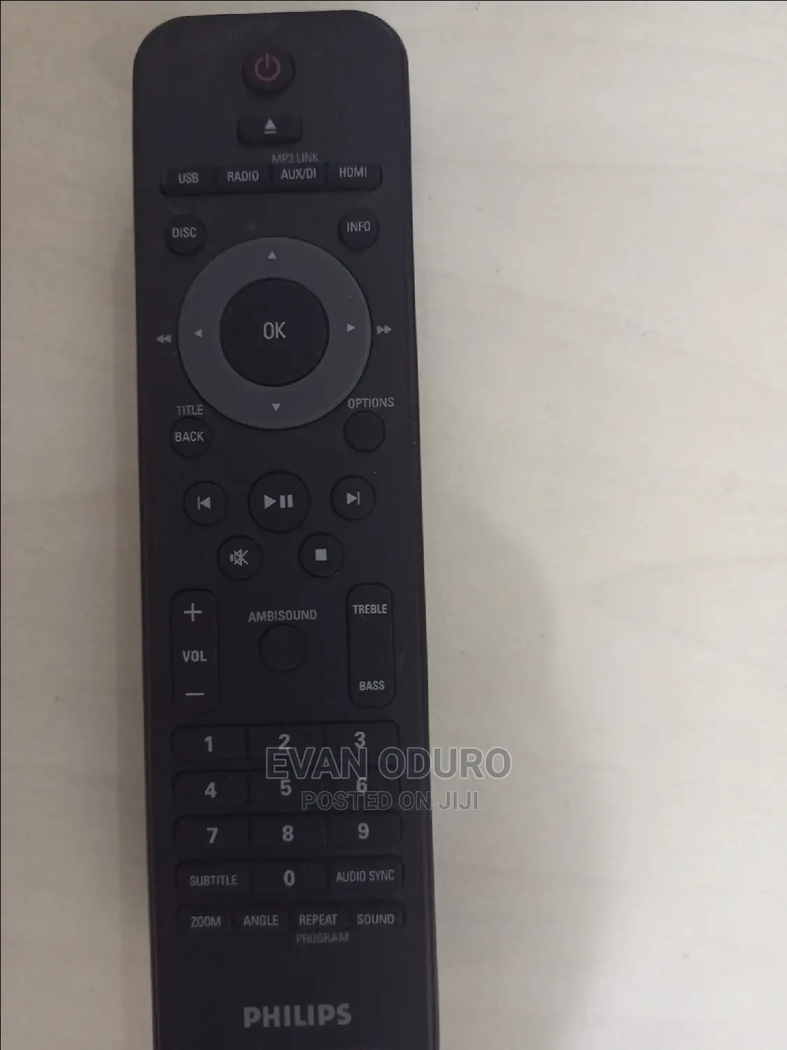 Philips Home Theatre Remote With Ambisound ,Bass And Treble