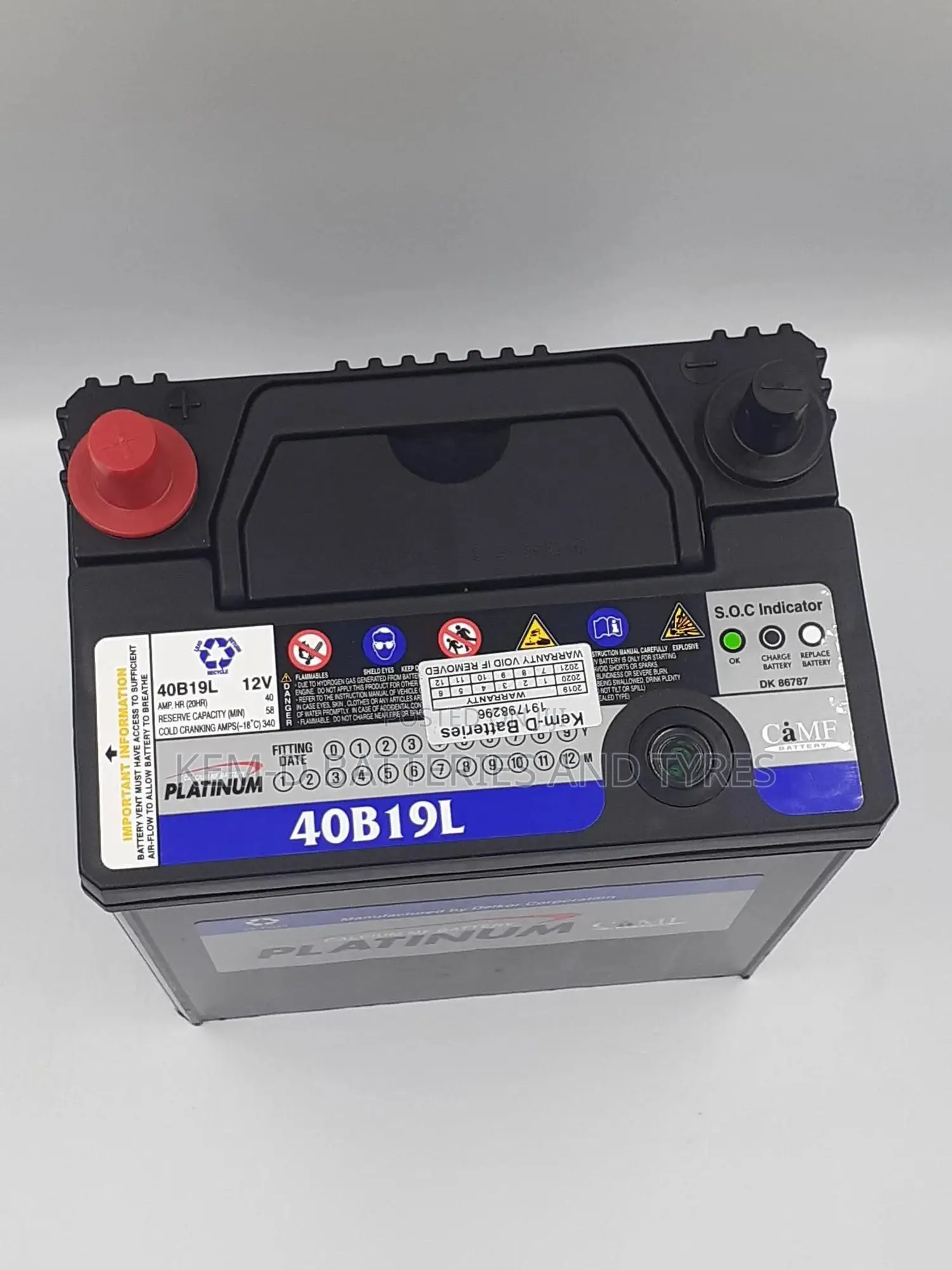11 Plates Alphaline Car Battery - Free Door Step Deliver