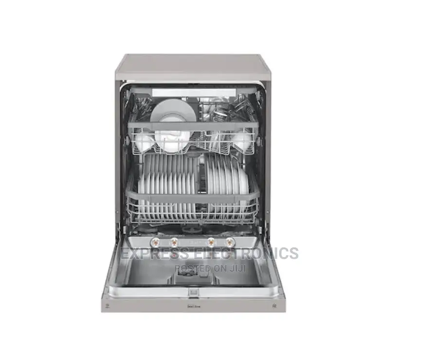 LG Quadwash DFB425FP Steam Dishwasher Platinum Silver+Kettle