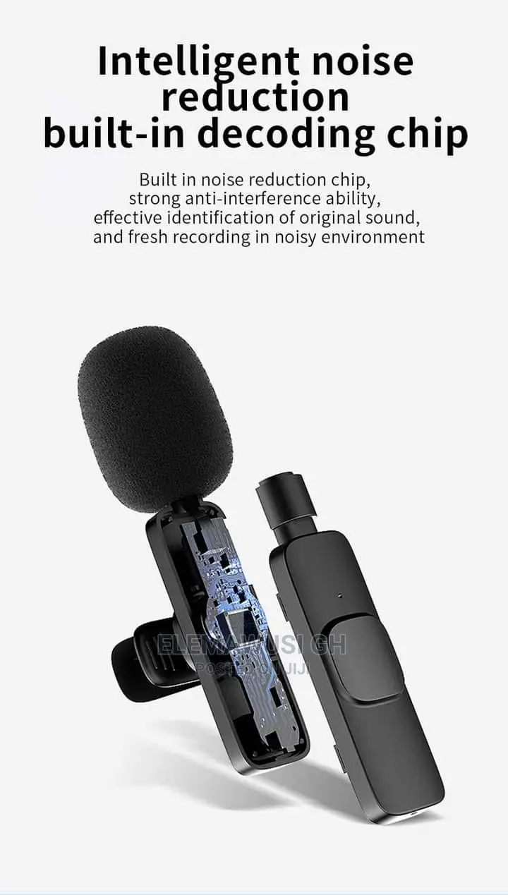 Wireless Lapel Mic for iPhone and Android (2in1)