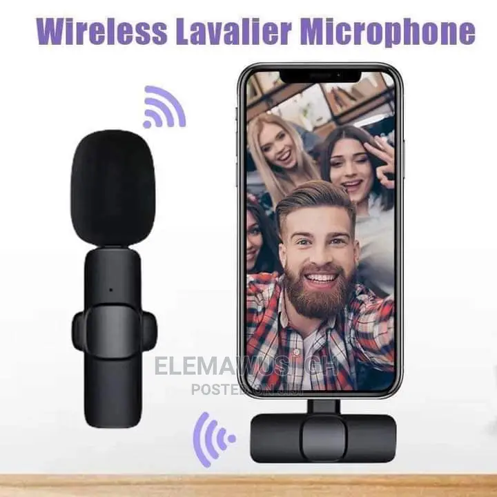 Wireless Lapel Mic for iPhone and Android (2in1)