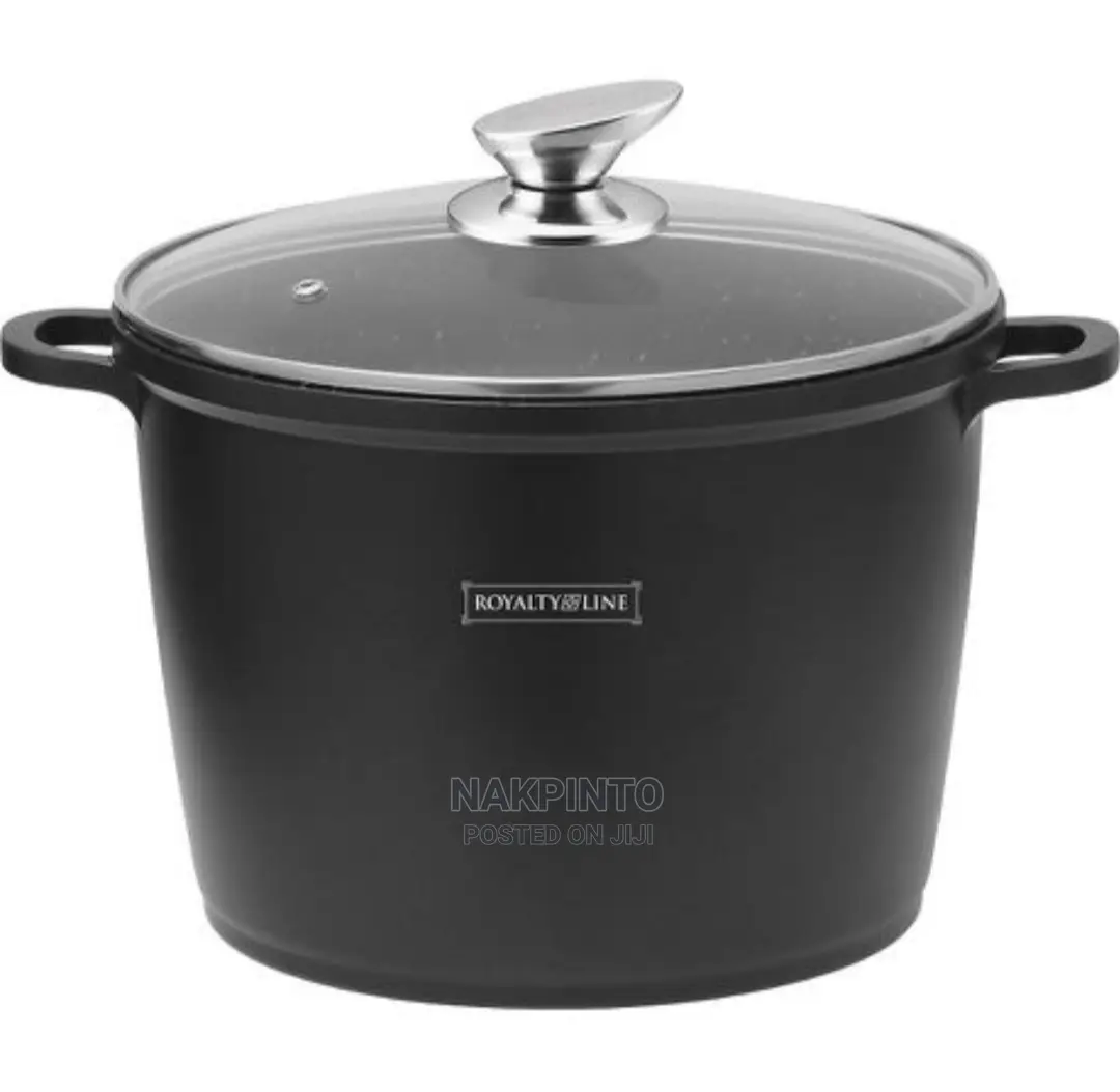 Deep Stock Pot With Glass Lid - 28cm