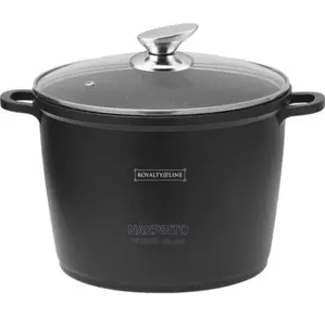 Deep Stock Pot With Glass Lid - 28cm