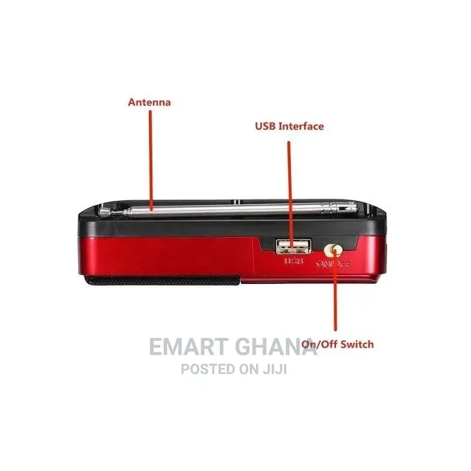 Multifunctional FM Radio Digital Stereo Speaker MP3 USB Disk