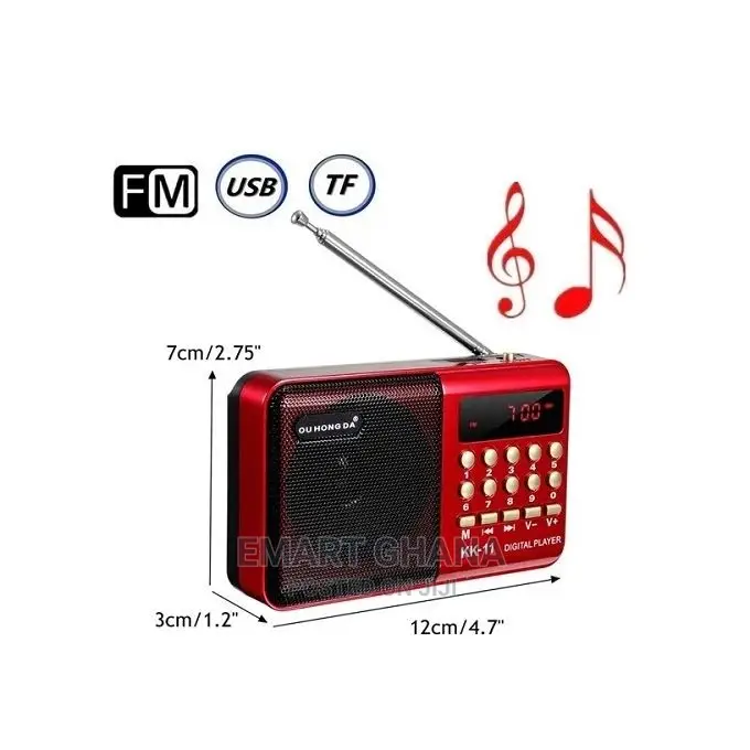 Multifunctional FM Radio Digital Stereo Speaker MP3 USB Disk