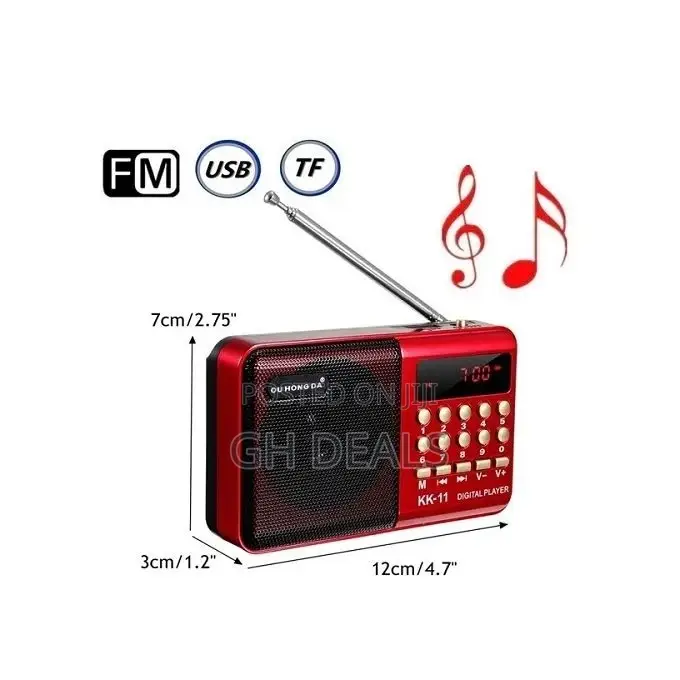 Multifunctional FM Radio Digital Stereo Speaker MP3 USB Disk