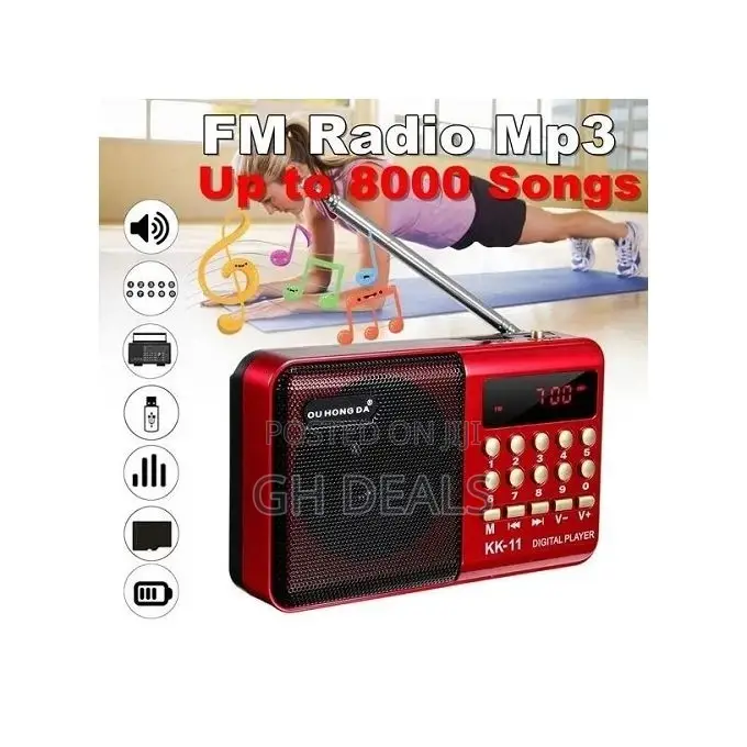 Multifunctional FM Radio Digital Stereo Speaker MP3 USB Disk