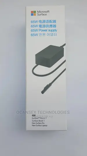 Original Microsoft Surface Charger, 65W Charger