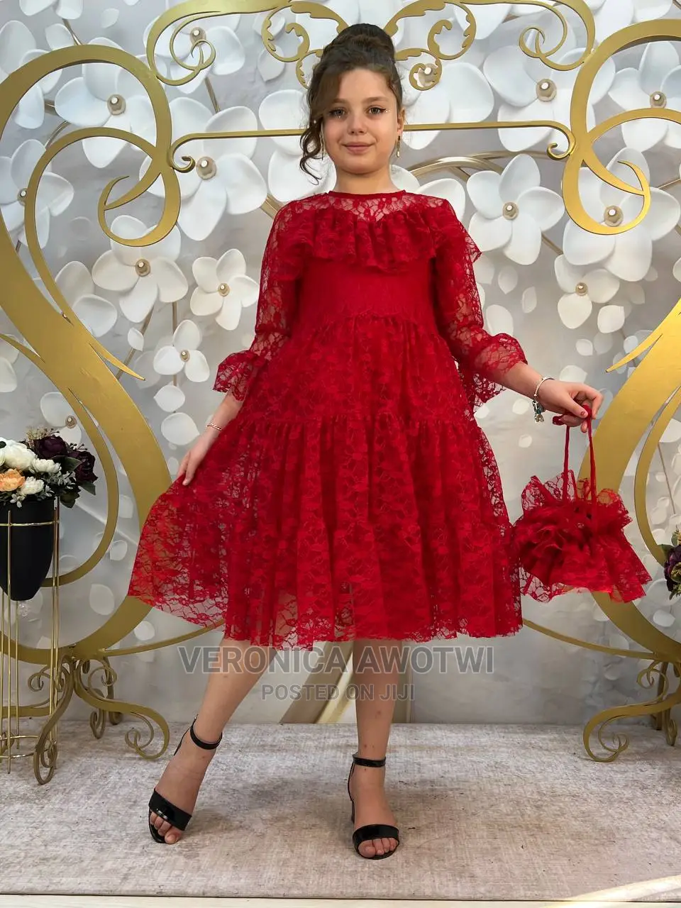 Christmas Red Dress W Bag