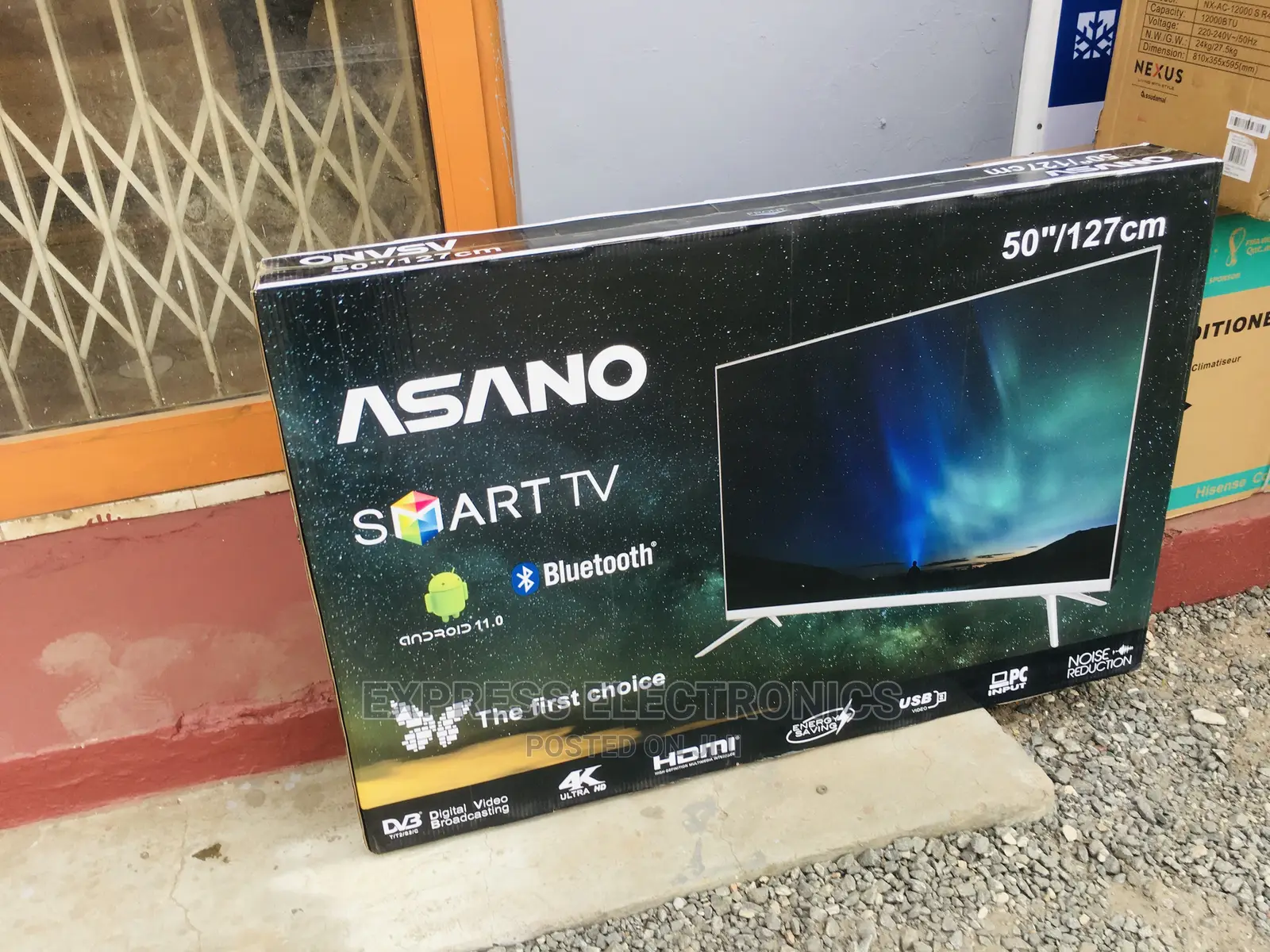 Sealed in Box Asano 50”Smart Android+Tv Guard and DSTV