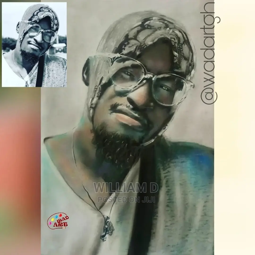 Portrait Pencil and Charcoal Artwork