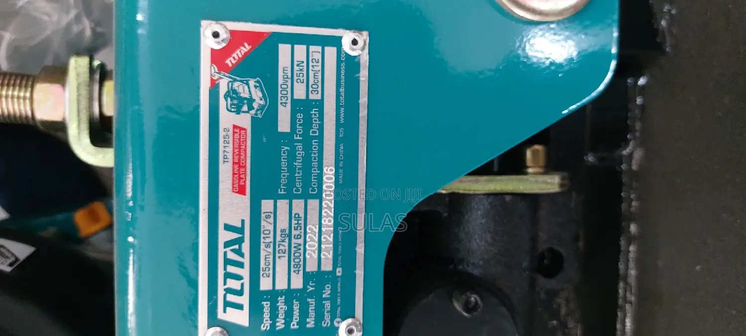Total Reversible Plate Compactor