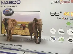 NAS-J55FUS-AND Unique Brand New 55”Nasco UHD Led+DSTV