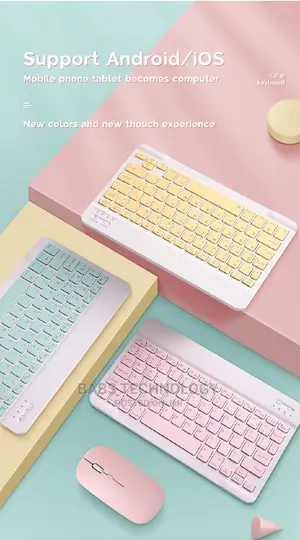 10 Inches Rechargeable Bluetooth Keyboard and Mouse Combo