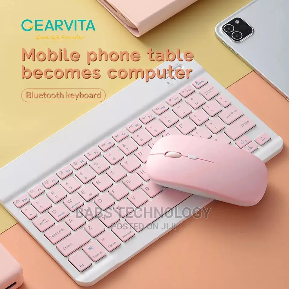 10 Inches Rechargeable Bluetooth Keyboard and Mouse Combo