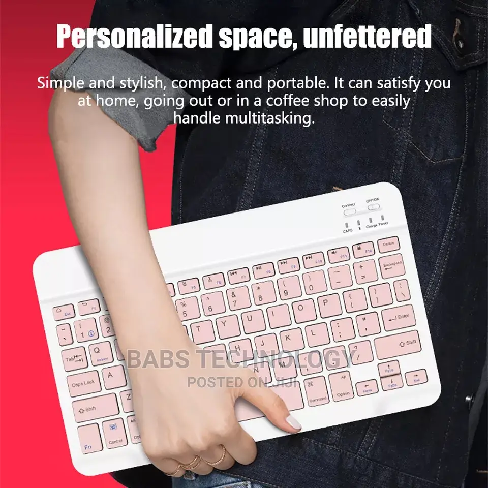 10 Inches Rechargeable Bluetooth Keyboard and Mouse Combo