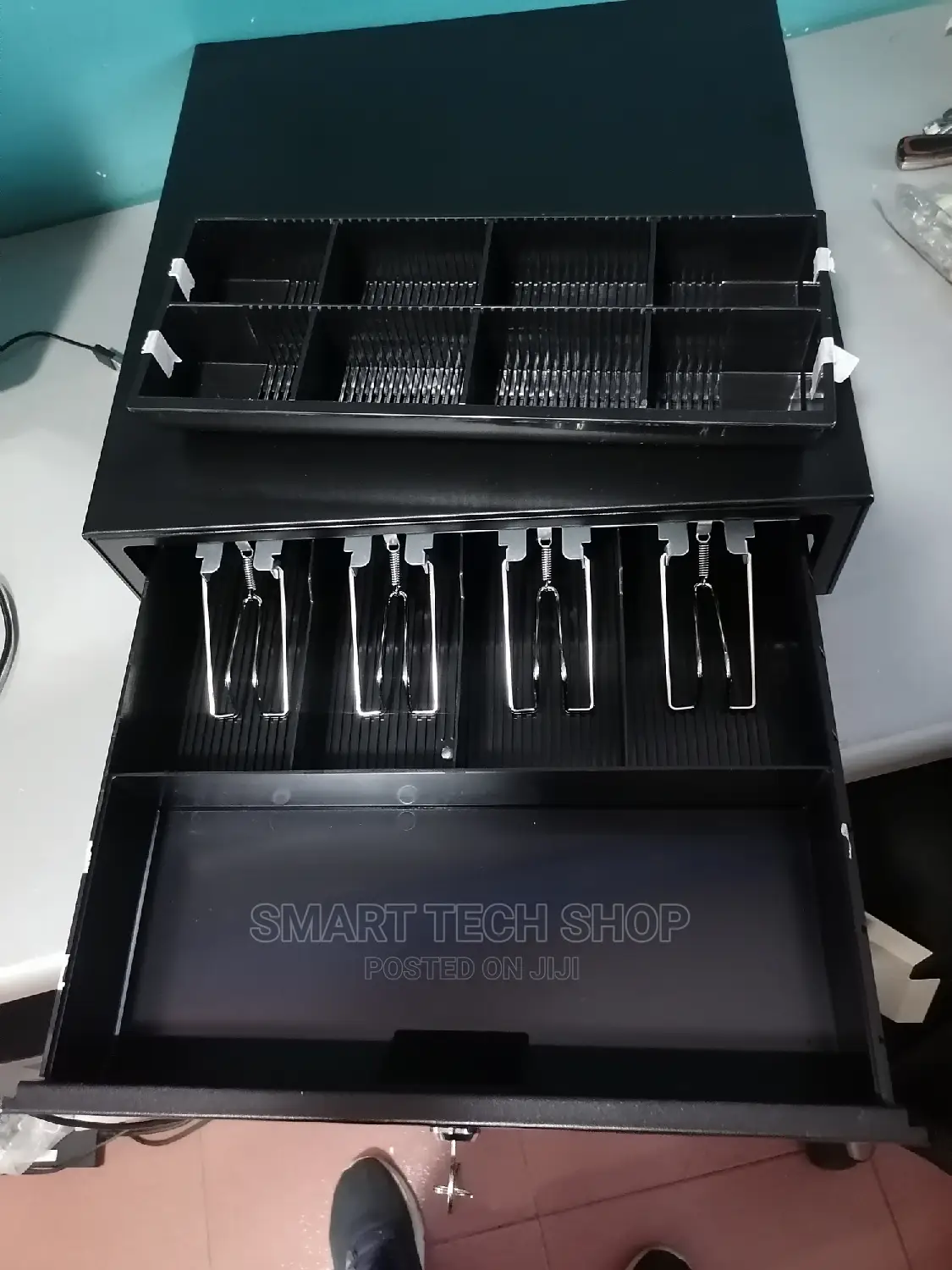5 Note 8 Coins Metal Cash Drawer Work Removable Coins Tray.