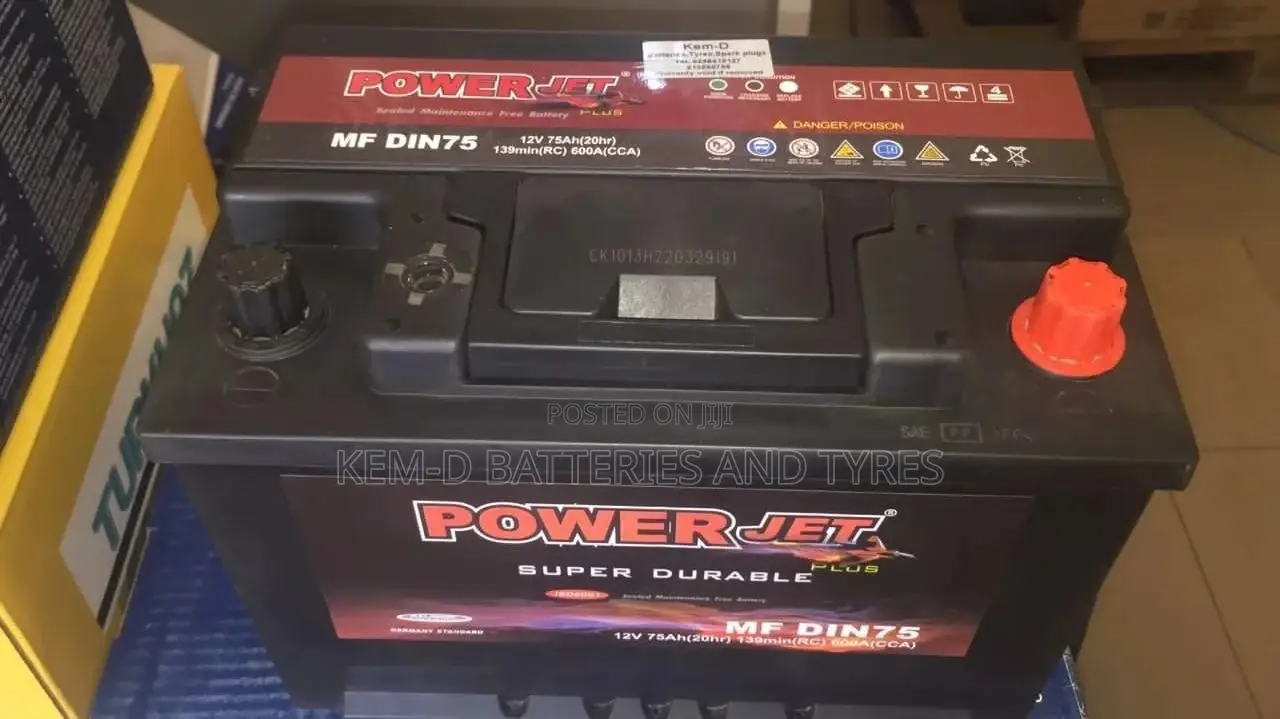 Mf Din75 12V 75ah Power Jet Battery