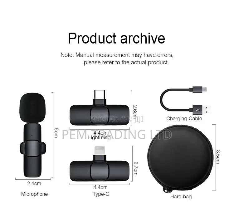 Wireless Lavalier/Lapel Microphone
