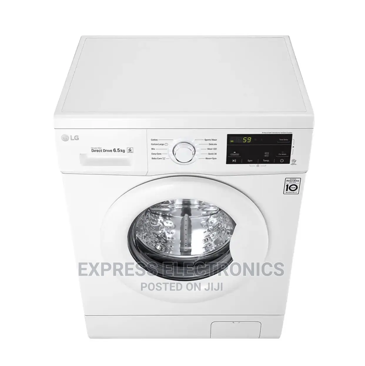 FH2J3WDNP0 Front Load Wash Only 6.5kg White, Inverter Direct