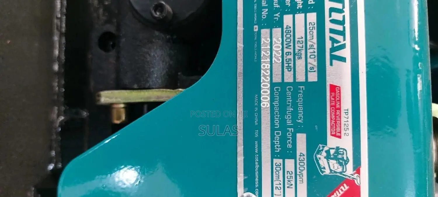 Total Reversible Plate Compactor