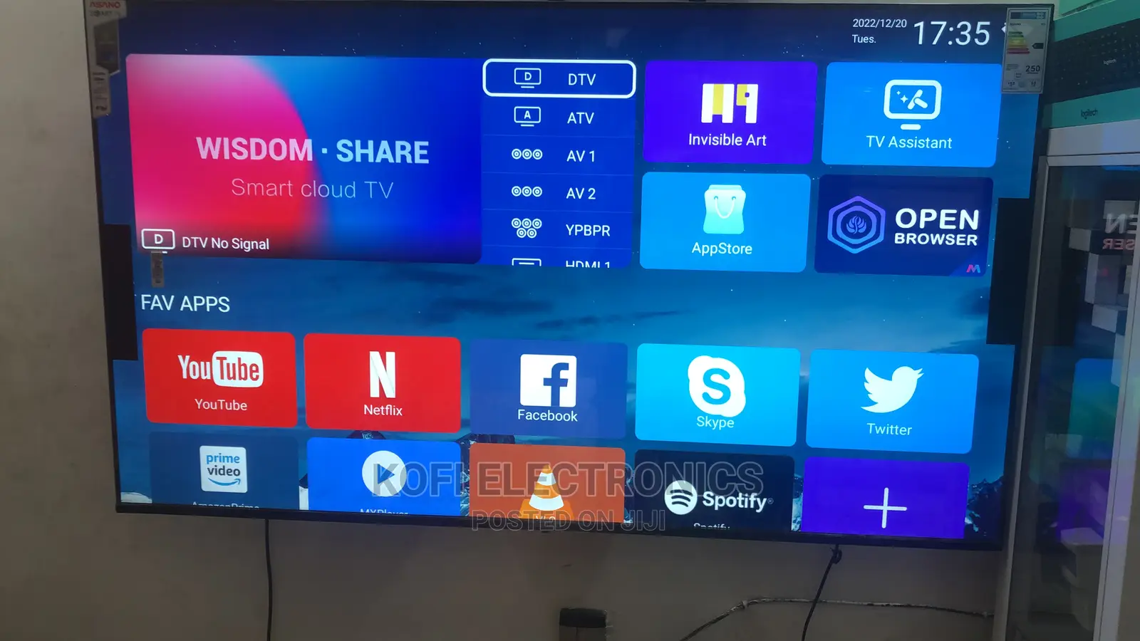 Asano Brand New 65”UHD Smart Android+Tv Guard/DSTV