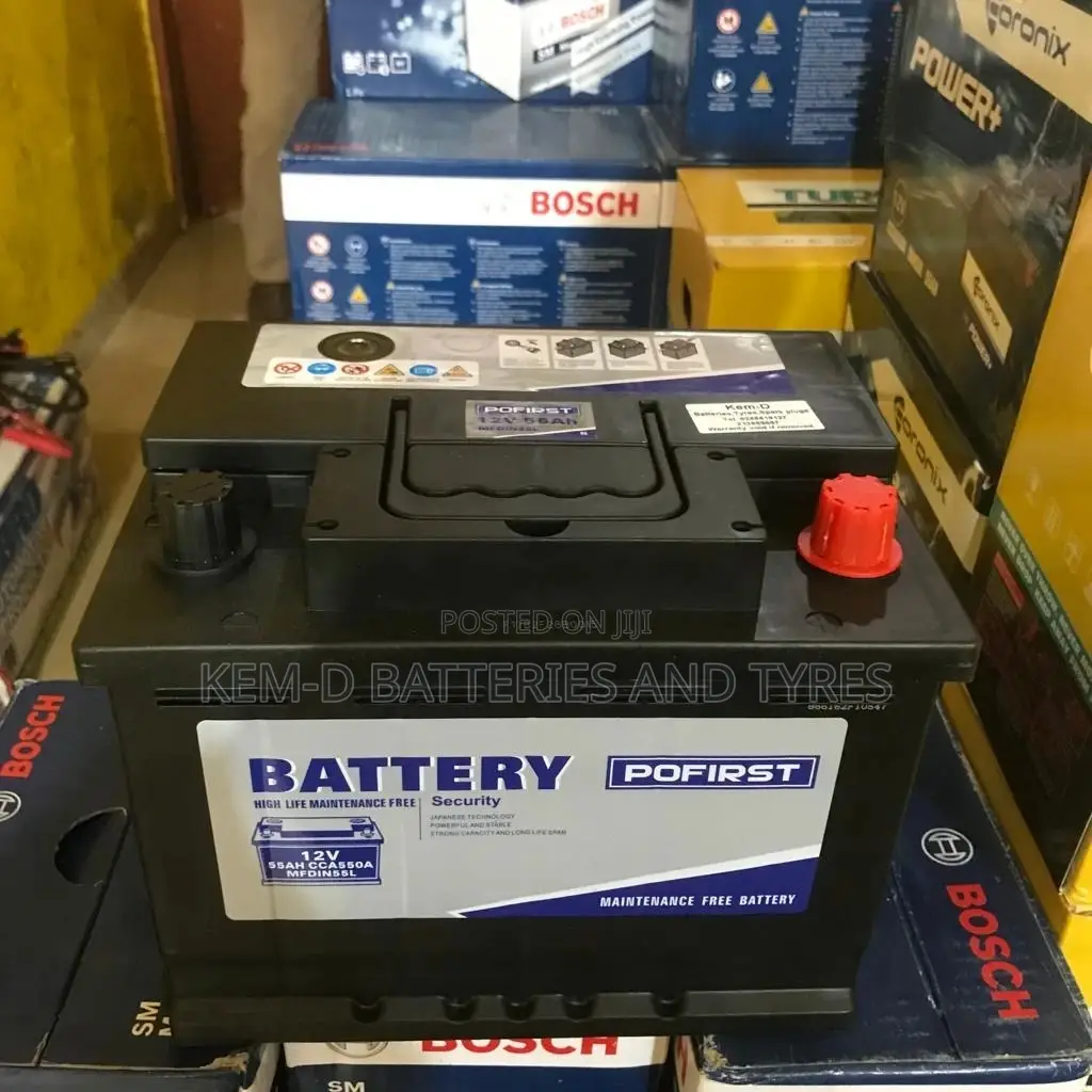 13 Plates 55ah Pofirst Car Battery - Free Delivery